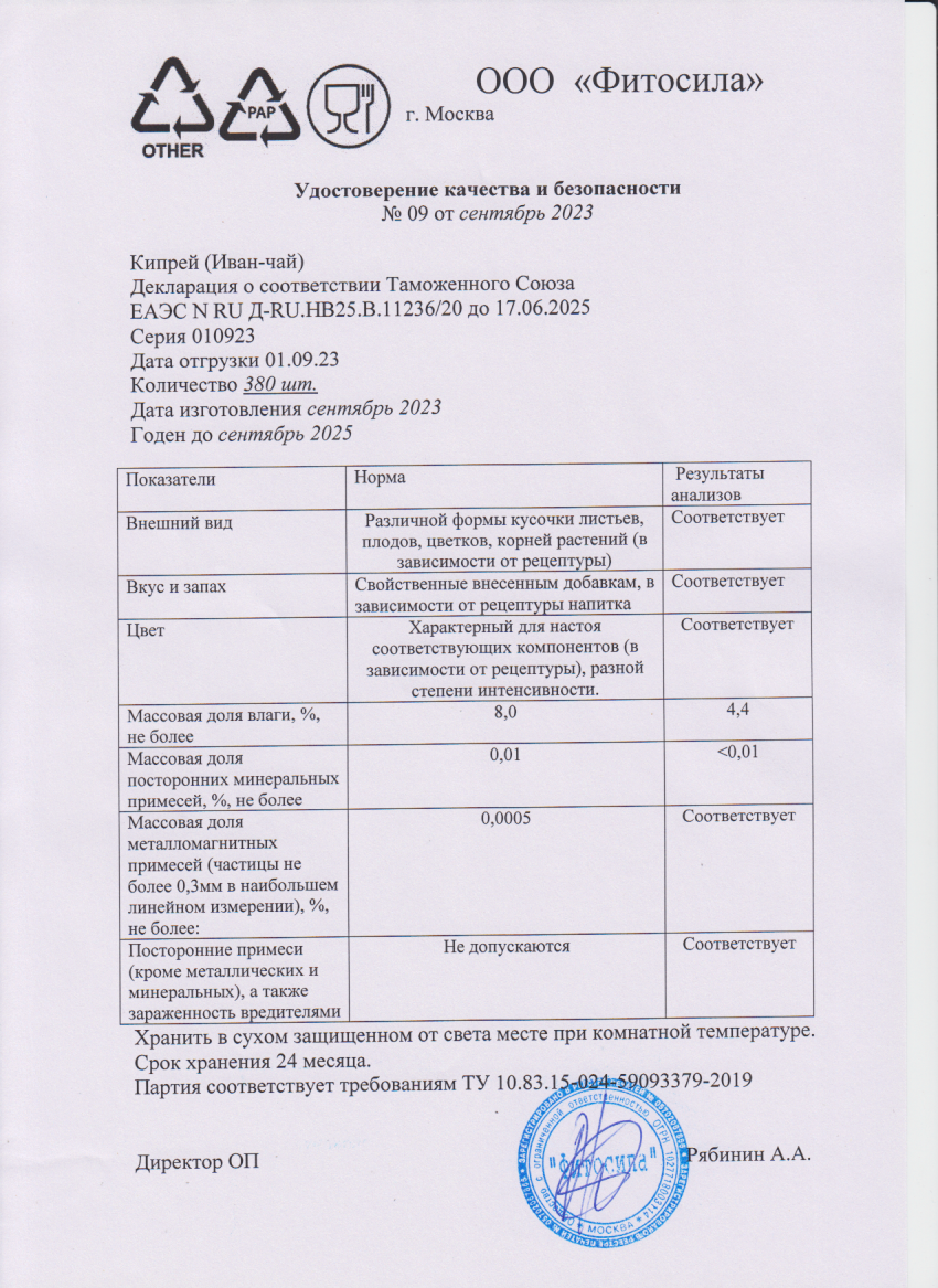 Паспорт №010923